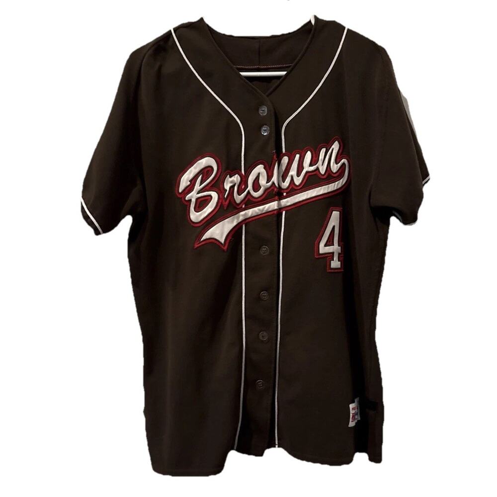Brown #4 Jersey Pro Pak Speedline Athletic Wear Size Medium